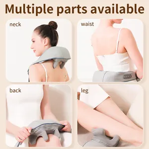 Oem Odm 6D Bionics Electric Neck And Shoulder Massager With Heat Cordless Deep Shiatsu Kneading Back Massager For Pain Relief