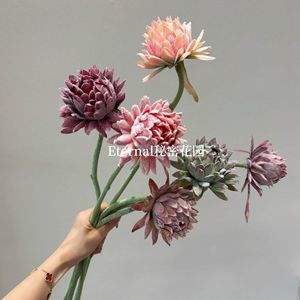 Flor Artificial de Protea del Jardín Secreto, Rama Individual, Decoración para Bodas, Ramo de Seda Hecho a Mano - Product Image 1