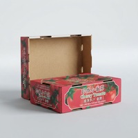 Scatola Pieghevole in Cartone Ondulato Personalizzata OEM per Frutta e Verdura Fresca, Imballaggio Riciclabile ed Ecologico per Spedizione di Pomodori e Prodotti Agricoli