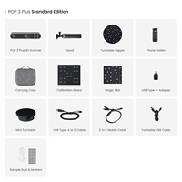Revopoint Prêt à expédier POP3 Plus Scanner laser 3D portable haute précision 0,04 mm pour imprimante 3D de bureau FDM LCD