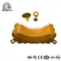 Sistema flotante HDPE modular de alta calidad bloque de color naranja pontón en forma de U