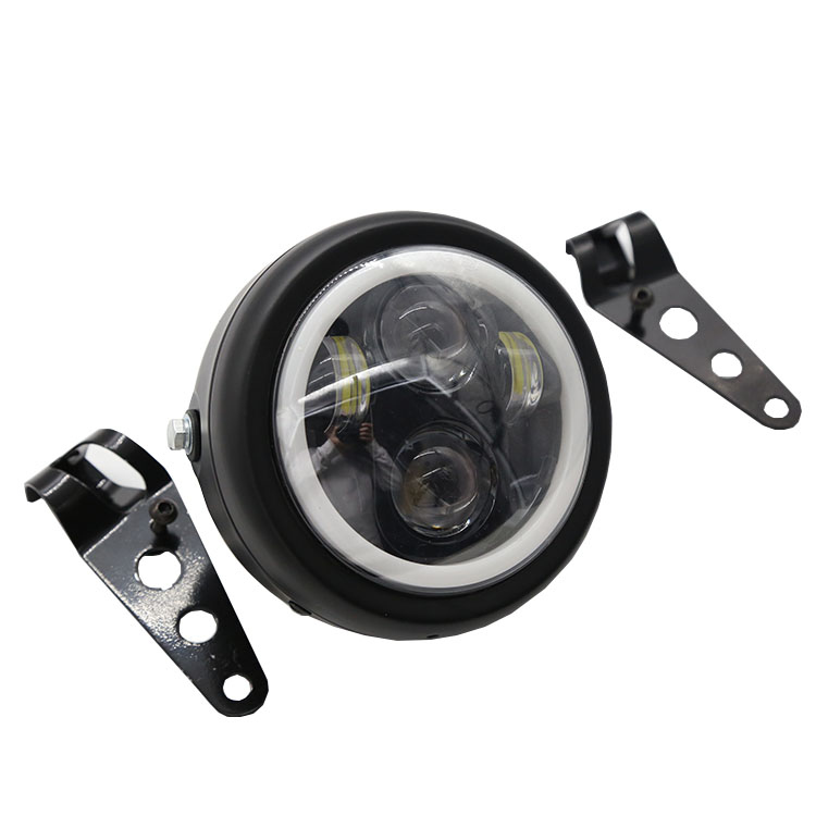 Суперъяркие светодиодные кольцевые фары с ангельским глазом для электрического мотоцикла и велосипеда с кронштейном