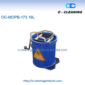 <span class=keywords><strong>Cubo</strong></span> de Fregona Redondo Comercial O-Cleaning de 16L <span class=keywords><strong>con</strong></span> <span class=keywords><strong>Pedal</strong></span>, Rodillo y Escurridor, Carro de Limpieza <span class=keywords><strong>con</strong></span> Ruedas y Sistema de Escurrido sin Manos - Product Image 2