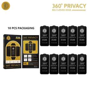 OG 360 °   Pellicola Protettiva Privacy in Vetro Temperato Anti-Shock Anti-Spia Anti-Spy ESD per iPhone 17 Pro Max 15 XS XR 14 <span class=keywords><strong>Plus</strong></span> Air - Product Image 6