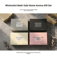 Coffret Cadeau Luxe Exquis et Tendance pour la Maison : Bougie Parfumée en Peluche, Diffuseur à Bâtonnets, Kit d'Arômes Faits Main Marque Wisteria