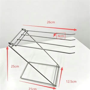Égouttoir à vaisselle moderne en acier inoxydable 201, double niveau, étanche, pour évier ou comptoir de cuisine - Product Image 5