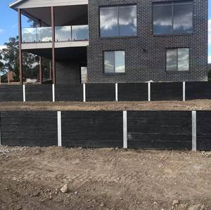 Australia dinding penahan galvanis H C beton Sleeper DIY Steel Post - Product Image 4