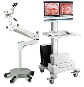 CE All in one workstation LED Video Display Electronic Colposcope for Gynecology 2.1MP