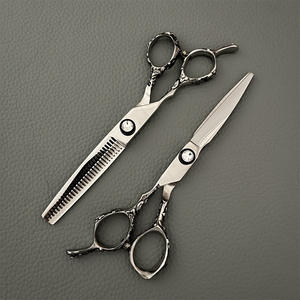 Ciseaux à cheveux professionnels pour gauchers, 6 pouces, poignée Dragon, en acier inoxydable, outils de salon de beauté pour une coupe de précision - Product Image 3