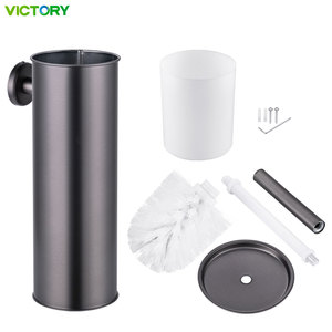 <span class=keywords><strong>Brosse</strong></span> de toilette murale en métal <span class=keywords><strong>noir</strong></span> moderne, fabrication directe d'usine, en acier inoxydable, montage mural - Product Image 5