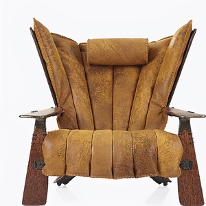 Sedia da Prete in Stile <span class=keywords><strong>Etnico</strong></span> Palm Mutas, Arredamento Artistico Antico di Lusso per Soggiorno di Villa, Sedia del Capo Tribale di Lusso Selvaggio per Cigar Bar e Club - Product Image 1