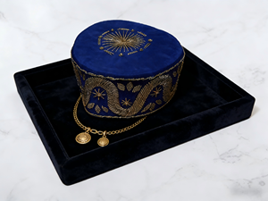 African Native Yoruba for <b>Head</b> <b>Wrap</b> High Quality Mens Ethnic Bandana Cap Traditional Ceremony Church Event Wholesale <b>Silk</b> - Product Image 3