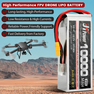 Baterai Lipo RC JHLIPO 22.2V 6S 10000mAh 25C LiCoO2 untuk Drone, Pesawat, Kapal Model, Grosir Langsung dari Pabrik - Product Image 5
