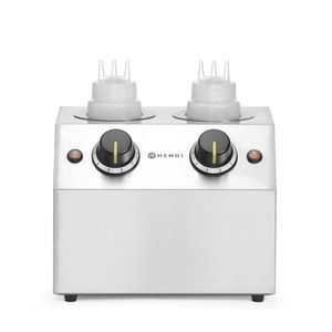 Scaldasalse Doppio HENDI 1.3L 220-240V/400W 270x223x282mm Attrezzatura per Riscaldamento e Mantenimento Calore - Product Image 1