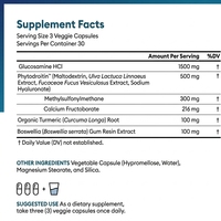 Capsules végétaliennes OEM pour le soutien articulaire, glucosamine HCL, MSM, chondroïtine, boswellia, sans OGM, pour adultes, 2 capsules par jour, 90 capsules