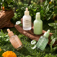 Flacon compte-gouttes en verre givré de 30 ml et 50 ml avec bouchons multicolores, flacons de sérum de luxe avec pipette, emballage cosmétique pour huiles essentielles