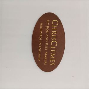 Étiquette en cuir personnalisée en PU (synthétique) ou en cuir véritable avec logo gaufré, à coudre, pour broderie ou patch de chapeau - Product Image 3
