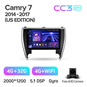 Teyes CC3 2K Car DVD Player cho Toyota Camry 7 XV 50 55 2014 2017 10 inch Car Stereo DVD Video âm thanh Máy nghe nhạc - Product Image 2