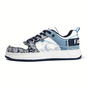Scarpe da uomo <span class=keywords><strong>Force</strong></span> One con decorazioni floreali e frutta dipinte a mano, sneakers in stile coreano, alla moda, casual, traspiranti, in rete bianca, taglia 46 - Product Image 5