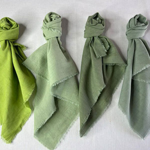 Serviettes <span class=keywords><strong>de</strong></span> table carrées en <span class=keywords><strong>coton</strong></span> et lin <span class=keywords><strong>de</strong></span> 42x42 cm, style rétro, en <span class=keywords><strong>gaze</strong></span>, pour <span class=keywords><strong>mariage</strong></span>, décoration <span class=keywords><strong>de</strong></span> table, torchons en mousseline, décoration <span class=keywords><strong>de</strong></span> table rustique - Product Image 2