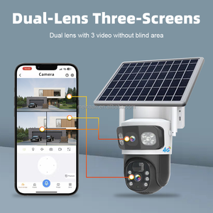 شاشات Eseecloud <span class=keywords><strong>2</strong></span> عدسة 4G مراقبة لاسلكية 3G شاشة 4K CCTV أمان خارجي 4G بطاقة Sim كاميرا شمسية - Product Image 2