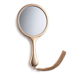 Personalized Custom Retro Style Pattern Tassel Portable Hand Held <b>Mirror</b> - Product Image 1