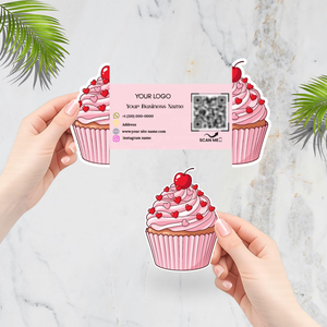 <span class=keywords><strong>Tarjeta</strong></span> <span class=keywords><strong>de</strong></span> <span class=keywords><strong>Visita</strong></span> Plegable con Corte Personalizado, Forma Única, Código <span class=keywords><strong>QR</strong></span>, <span class=keywords><strong>Tarjeta</strong></span> <span class=keywords><strong>de</strong></span> Marketing Creativa para Pequeñas Empresas, Venta al Por Mayor - Product Image 1