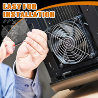 Grille de protection pour ventilateur en acier inoxydable 120 mm, filtre anti-poussière en maille métallique pour ventilateurs de 40 mm, 60 mm, 80 mm, 120 mm, 200 mm