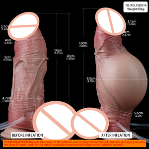 Oralsx Groothandel Dropshipping Op Maat Opblaasbare Anal Plug Dildo Met Spuitfunctie Siliconen Zachte <span class=keywords><strong>Penis</strong></span> Grote Omtrek - Product Image 2
