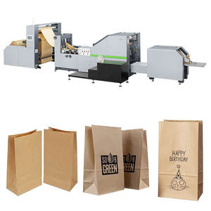 ROKIN BRAND <span class=keywords><strong>Carrefour</strong></span> ด้านล่างทรงสี่เหลี่ยมดําเนินการตลอด <span class=keywords><strong>24</strong></span> ชั่วโมงใช้เครื่องจักรสําหรับทําถุงกระดาษคราฟท์ - Product Image 2