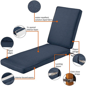 Anti-uv Waterproof Bench <strong>Replacement</strong> Pad <strong>Outdoor</strong> <strong>Furniture</strong> <strong>Cushions</strong> for Sun Lounge Chair - Product Image 4