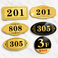 Plaques de numéros de porte en acrylique pour les communautés résidentielles, les appartements locatifs, les maisons d'hôtes, les dortoirs et les chambres d'hôtel