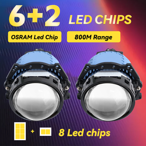 Redsea bi LED actualizado E180Y H4 H7 bi led proyector 3,0 con rosca 140W auto bi led proyector lente para coches - Product Image 2