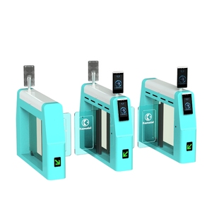 Torniquete de acceso rápido para vestíbulo corporativo con barrera giratoria, control de acceso por RFID y código QR, acero inoxidable, protección IP65, antipersonas que se acercan por detrás - Product Image 4