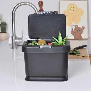Bidone del Compost per cucina da 1.32 galloni pattumiera con coperchio sigillato secchio per rifiuti alimentari per ripiano o sotto il lavandino bidone della spazzatura al coperto - Product Image 2