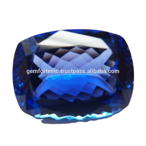 Trillón de tanzanita natural mezcla forma facetada 6X6MM fabricación de joyas piedras preciosas sueltas tanzanita azul piedras preciosas sueltas OEM - Product Image 2