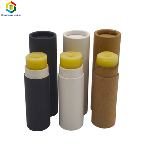 0,5 oz marrón de cartón de embalaje arriba <span class=keywords><strong>tubos</strong></span> de papel desodorante <span class=keywords><strong>kraft</strong></span> marrón de bálsamo de labio de tubo de papel - Product Image 1