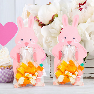 DAMAI Happy <b>Easter</b> Party Fashion Paper Bunny Rabbit Design Candy <b>Gift</b> <b>Bag</b> - Product Image 3