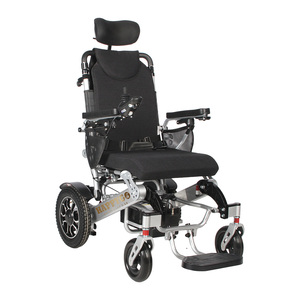 Silla de Ruedas Eléctrica Ultraligera de 9.8 kg con Batería de Litio de 10A, 12A o 20A, Fabricada en Aleación de Aluminio, Ligera y Plegable - Product Image 3