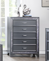 Prix d'usine Vente directe Ensemble de chambre classique moderne avec lit LED, coiffeuse et grand lit en bois, vente en gros, best-seller GMY44