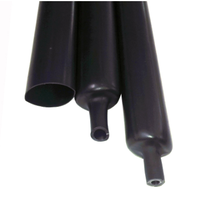 Tube thermorétractable noir à double paroi 3:1, gaine thermorétractable pour câbles