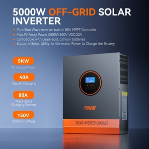 PowMr US Stock 5KW 110V/120V Salida monofásica Inversor solar de ahorro de energía para edificios residenciales y comerciales pequeños - Product Image 2