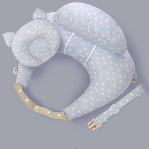 Coussin d'allaitement multifonctionnel pour bébé et maternité, coussin de soutien lombaire réglable pour femme enceinte, housse lavable à couches multiples - Product Image 1