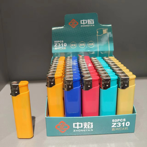 Briquet à gaz en plastique coupe-vent, prix usine de gros, modèle 2026, rechargeable - Product Image 1