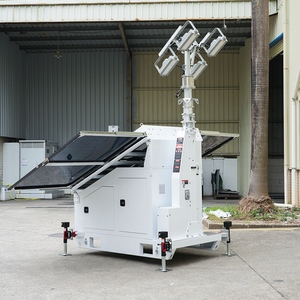 Torre de Iluminación Solar Móvil Independiente y <span class=keywords><strong>Remolque</strong></span> LED - Luces de Inundación para Exteriores para Construcción, <span class=keywords><strong>Alquiler</strong></span> y Sitios Mineros - Product Image 3