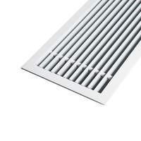 Grille linéaire en alliage d'aluminium de 2,0 mm d'épaisseur, design moderne, pour système CVC, avec noyau amovible – Vente directe en gros du fabricant chinois