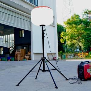 Nhà máy mới ra mắt 320W trắng ngoài trời xây dựng trang web LED bóng tháp ánh sáng Tripod chiếu sáng tháp Máy phát điện IP54 đánh giá - Product Image 1