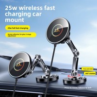 Chargeur sans fil universel 25W, support de téléphone magnétique puissant à rotation 360° pour tableau de bord de voiture, charge rapide