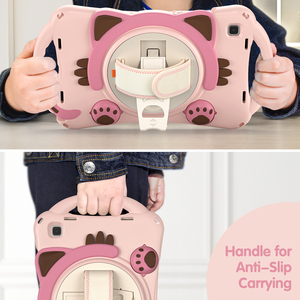Housse de protection complète pour tablette avec motif de chat de dessin animé, résistante aux chocs et aux chutes, compatible avec <span class=keywords><strong>iPad</strong></span> Mini <span class=keywords><strong>1</strong></span>-5, <span class=keywords><strong>iPad</strong></span> <span class=keywords><strong>Air</strong></span> - Product Image 6