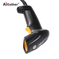 Terminal de point de vente portable filaire avec lecteur de codes-barres CCD 1D, scanner de codes-barres laser avec support en option